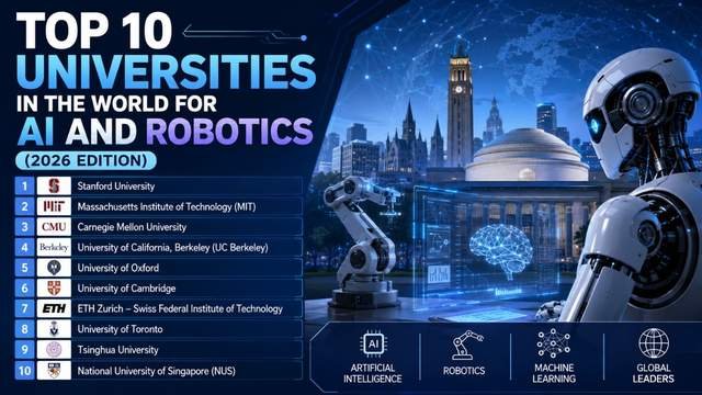 Top 10 Universities in the World for AI and Robotics Top 10 Universities in the World for AI and Robotics
